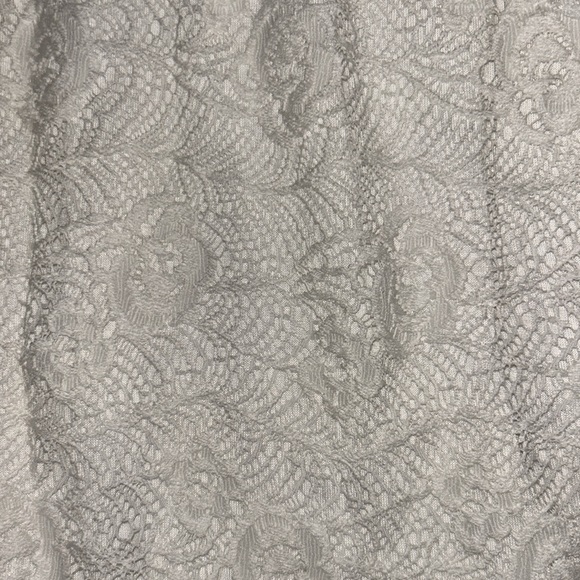 White Lace Coquette Short Sleeved Top Crochet - Picture 3 of 3